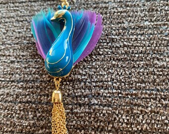 Collier Peacock Tassel