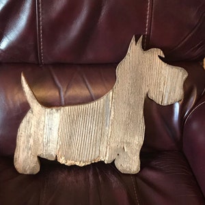 Weathered Wood Scottie