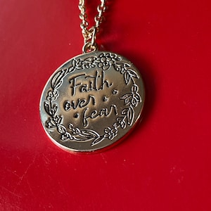 Faith Over Fear Necklace