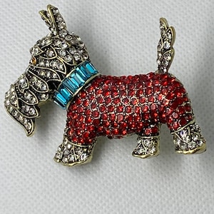 Vintage Style Scottie Brooch