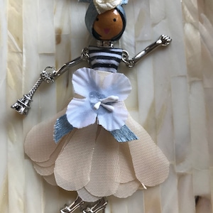 Doll on a Ribbon Necklace-Paris