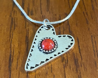 Offset Heart Necklace
