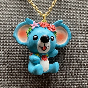 Blue Koala Necklace