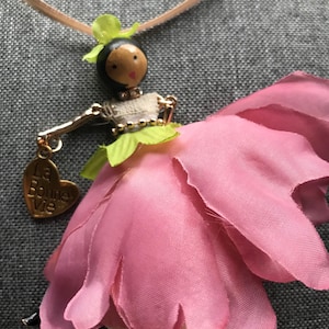 Dolls on Ribbon Necklaces-Lilli
