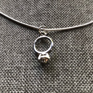 Engagement ring/Wedding ring necklace