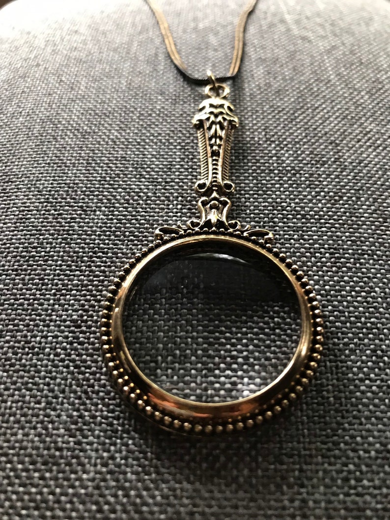 Magnifying Glass Pendant Etsy