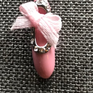 Pink Ballet Slipper Necklace