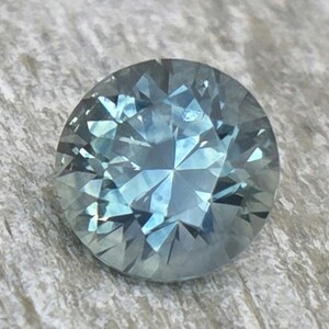 0.65 Carat Teal Blue Montana Sapphire - Round Cut Gemstone