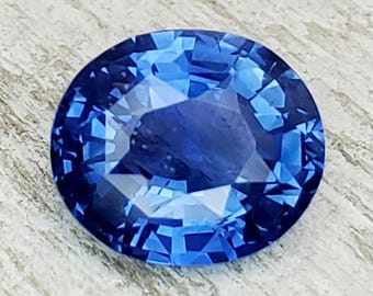1.11 carat cornflower blue sapphire. Highly sought after color. Incredibly rare high end gem of exceptional quality. Top color.