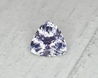 0.67 Carat Montana Sapphire: Light Purple Trillion Cut Gemstone
