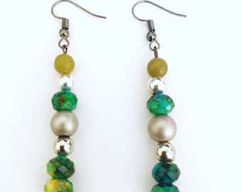 Séjour Creations Green Earrings