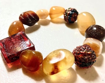 Séjour Creations Multi Precious Stones Stretch Bracelet