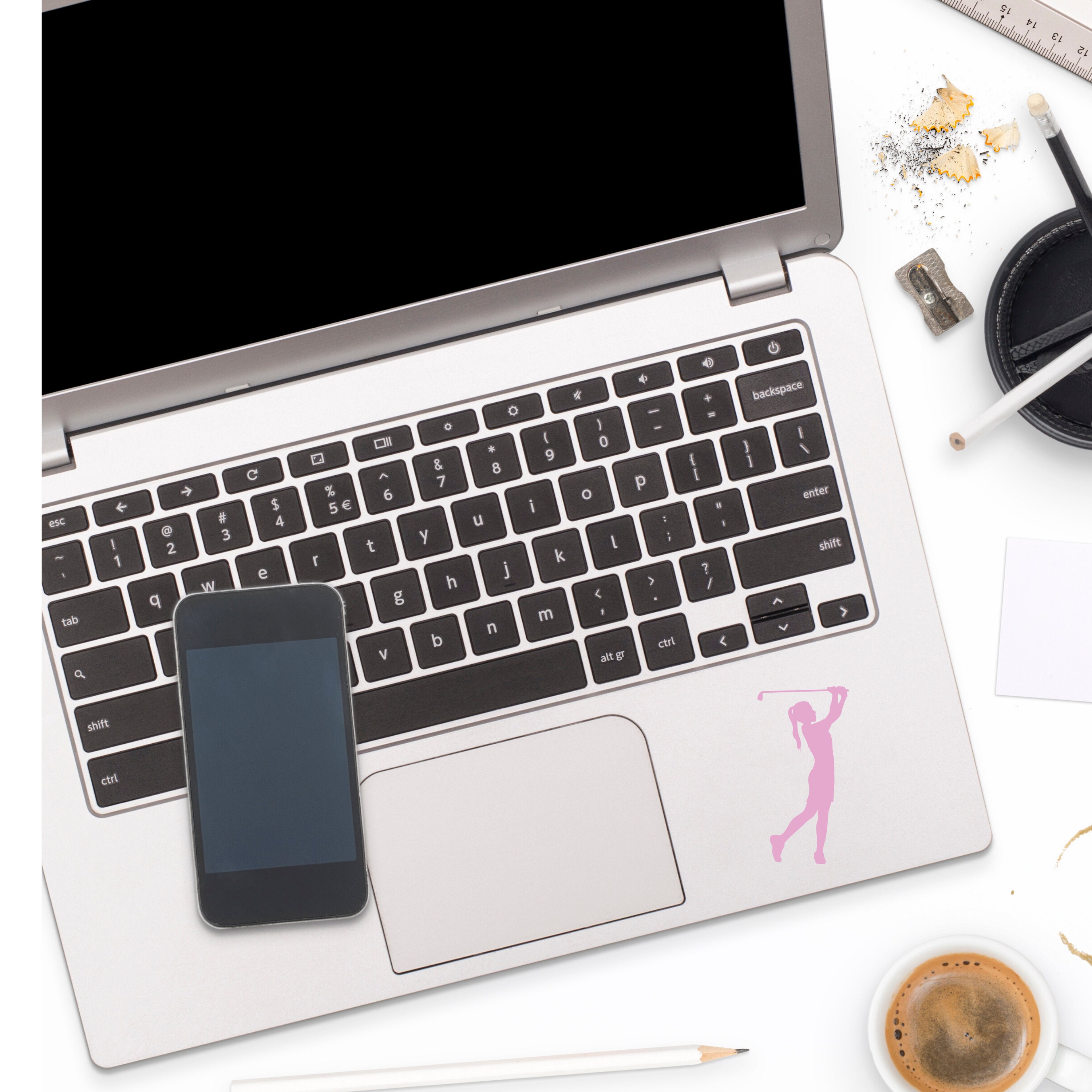 Girl Golfer Bumper Stickergolf Bumper Stickergolf Sports Etsy