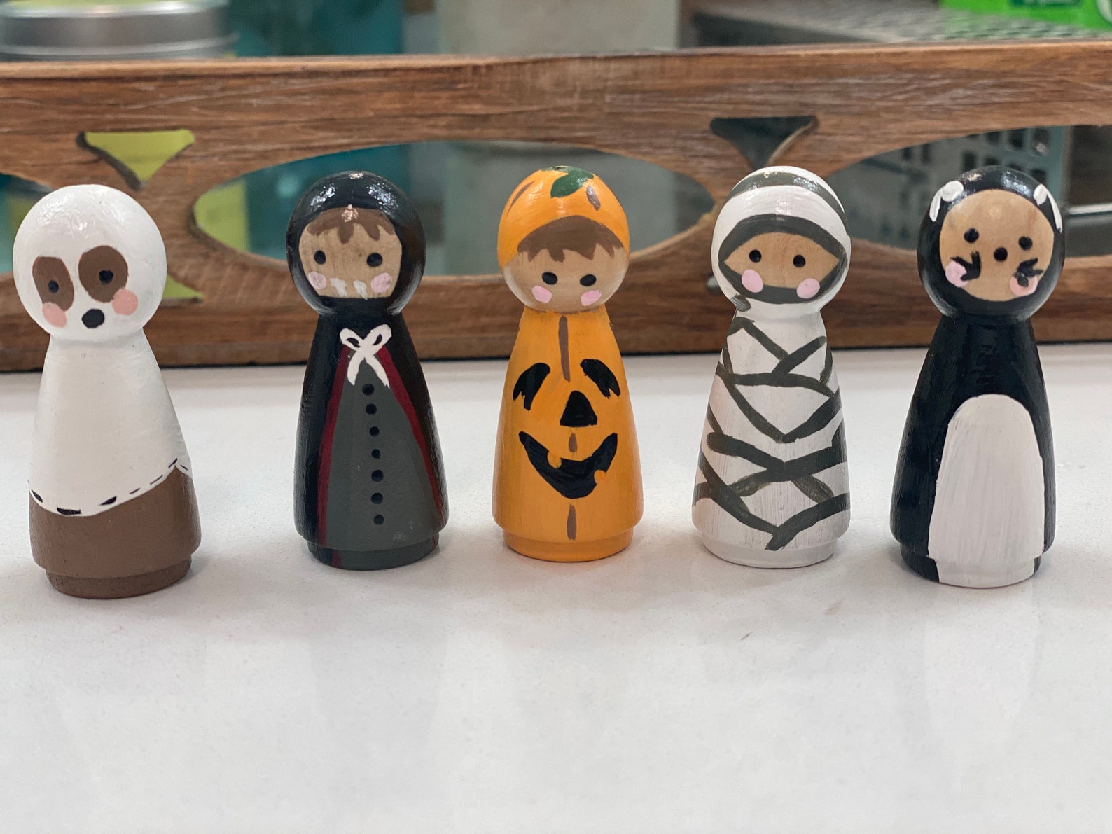 etsy wooden peg dolls