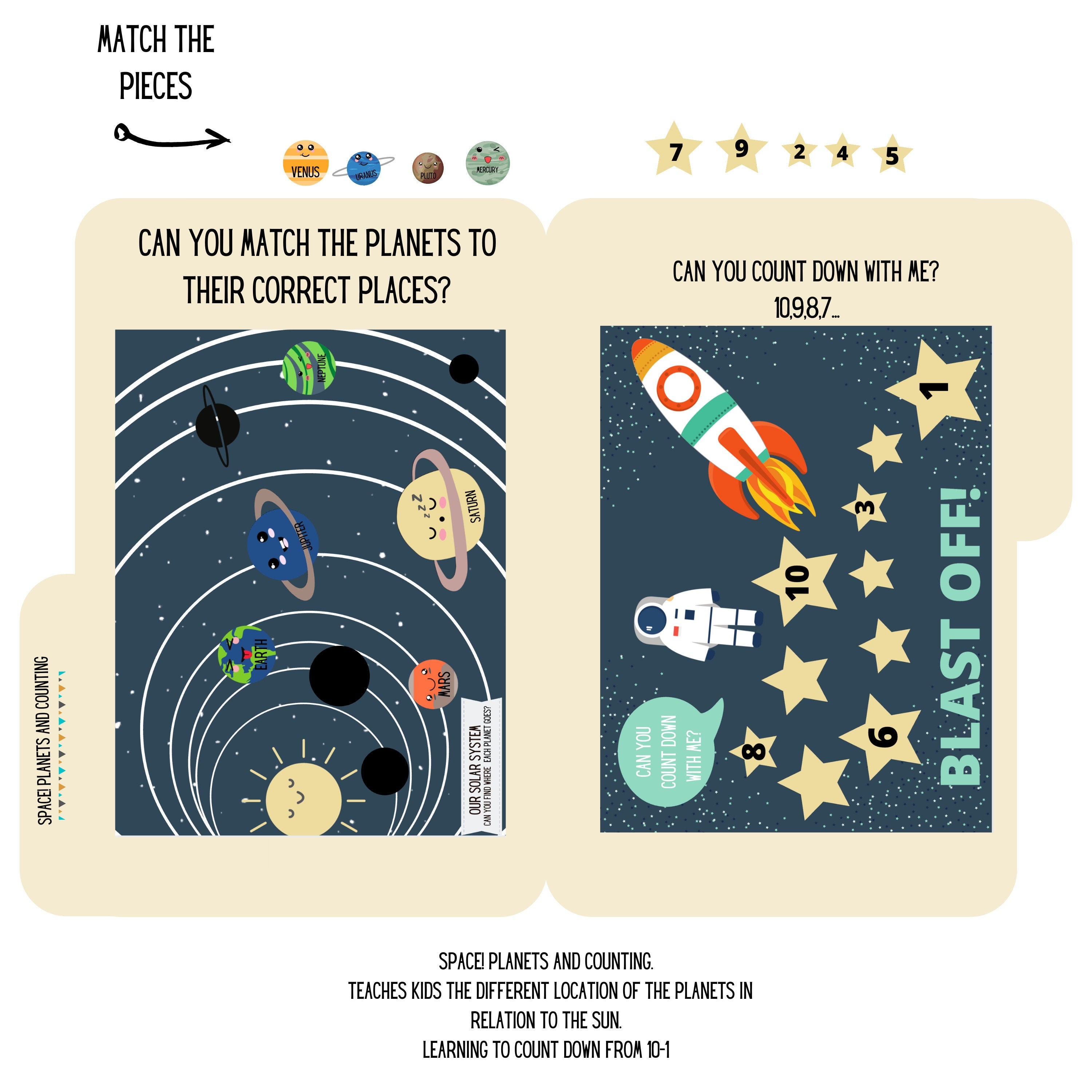 Solar System Cover For Folders