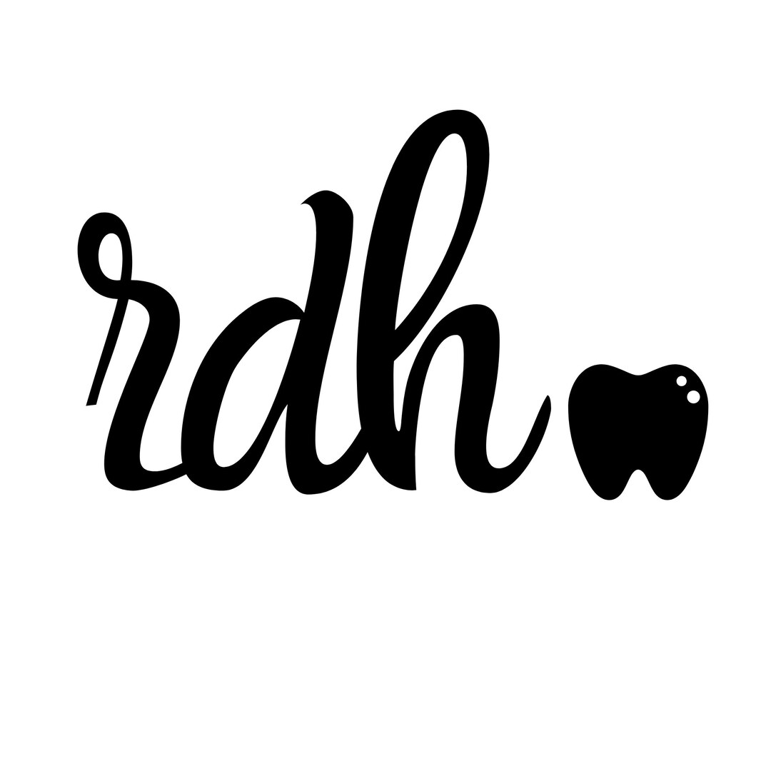 RDH Dental Hygienist Teeth Vinyl Decal Vinyl Wall Decaldentist Car