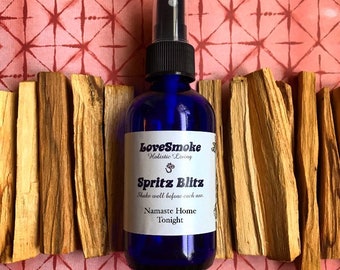 PALO SANTO SPRAY, Handmade Room & Body Mist, 100% Pure Essential Oil Scented, No Synthetic Fragrances, Palo Santo Aromatherapy Spritz