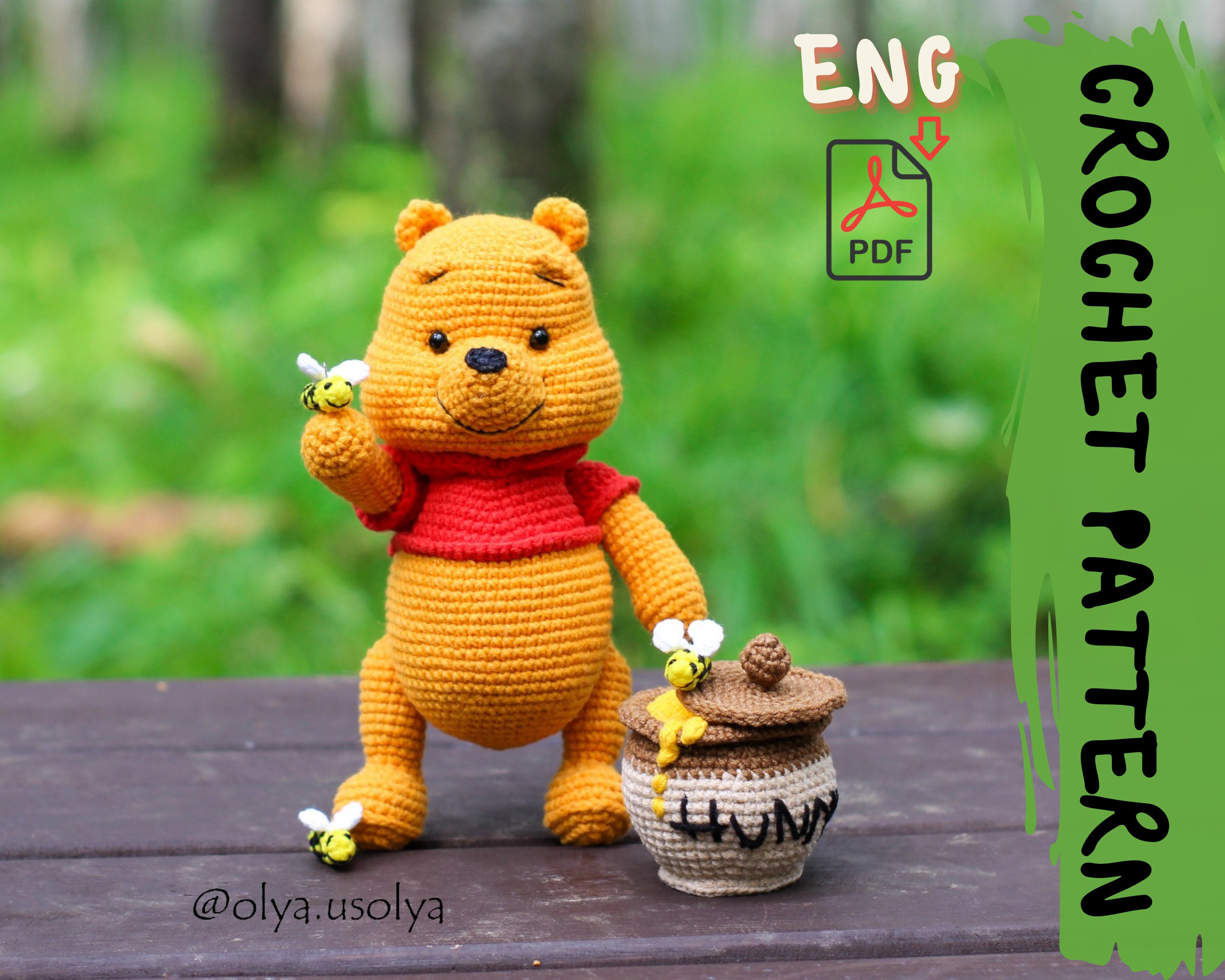 Crochet pattern | Winnie the Pooh | PDF | ENGLISH | Cotton & Plush st…