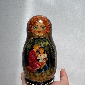 Matryoshka Russian Doll Signed Vintage