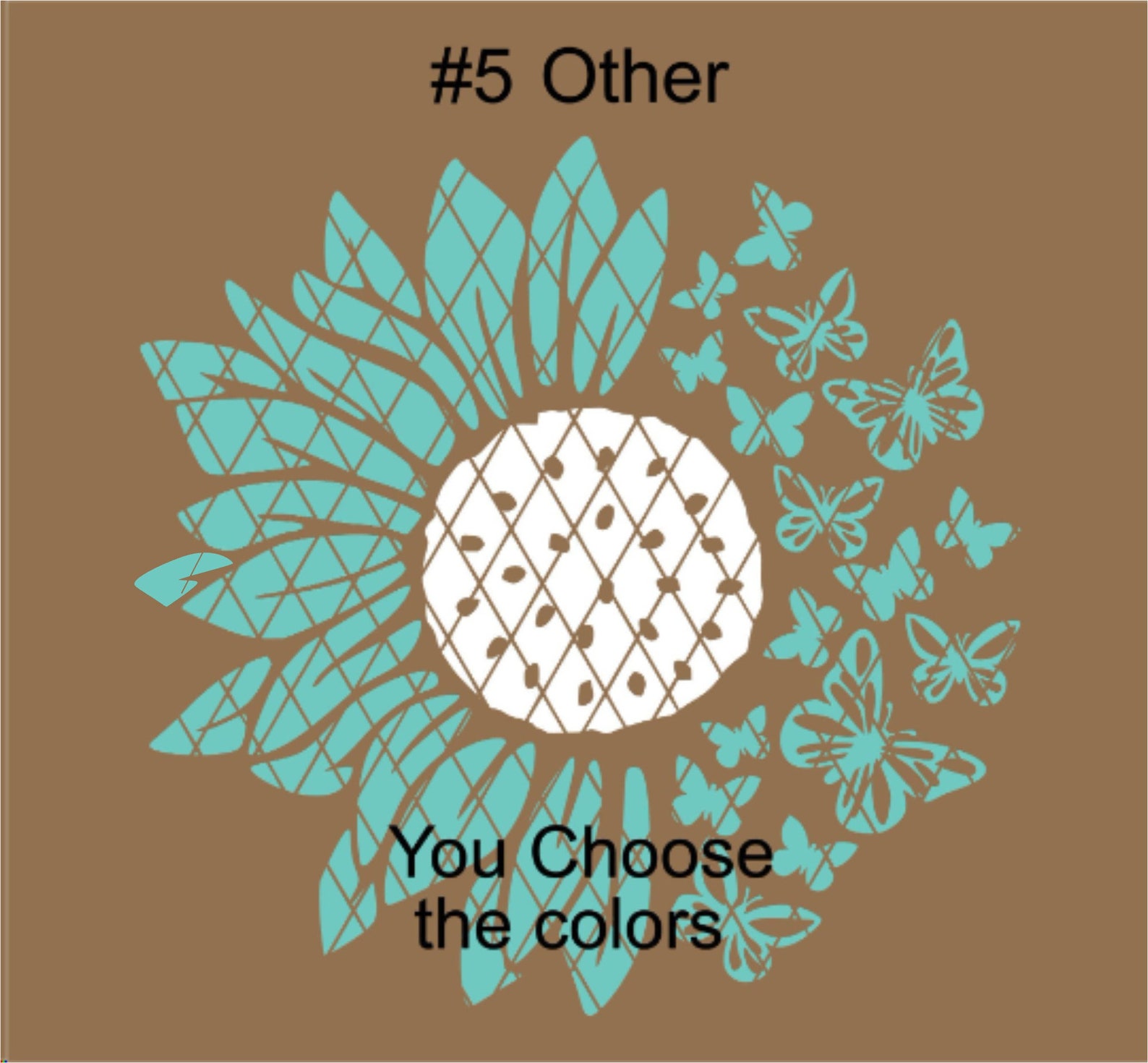 Butterflies and Sunflower Decalsunflower Decalstyle 3 Etsy