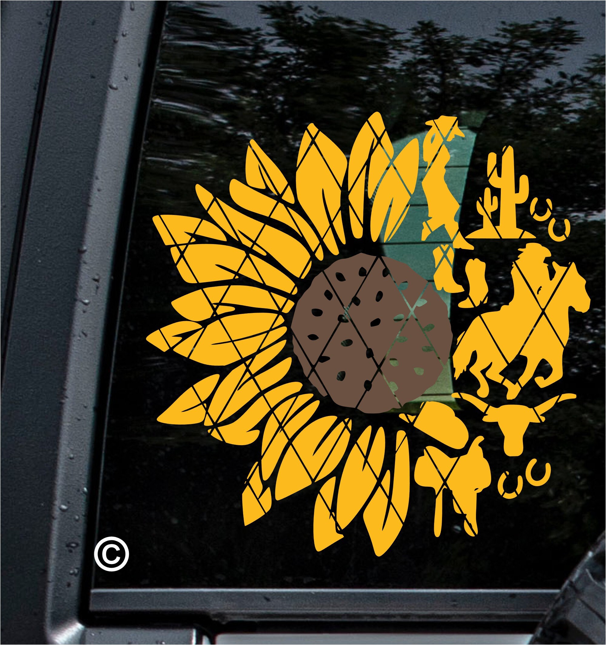 Sunflower Vinyl Car Decal Stickers Pack ubicaciondepersonas.cdmx.gob.mx