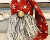 HAT ONLY Farmhouse gnome hat Americana Gnome HAT farmhouse decor tiered tray decor fourth of july
