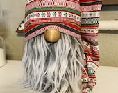 Christmas Farmhouse gnome hat slouchy hat for gnome farmhouse elf decor