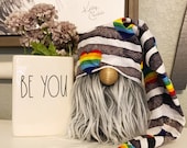 Pride Farmhouse gnome hat Pride Gnome HAT farmhouse decor tiered tray decor rainbow serape hat