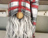 Farmhouse plaid gnome hat christmas Gnome HAT farmhouse decor tiered tray decor