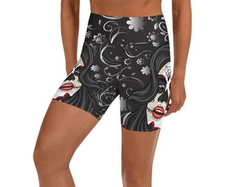 Cute Los Muertos loungefly Skull Decor Printed Man Swimming Trunks Short,