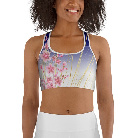 gold sports bra