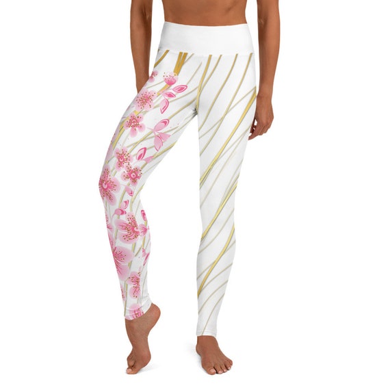 white floral leggings