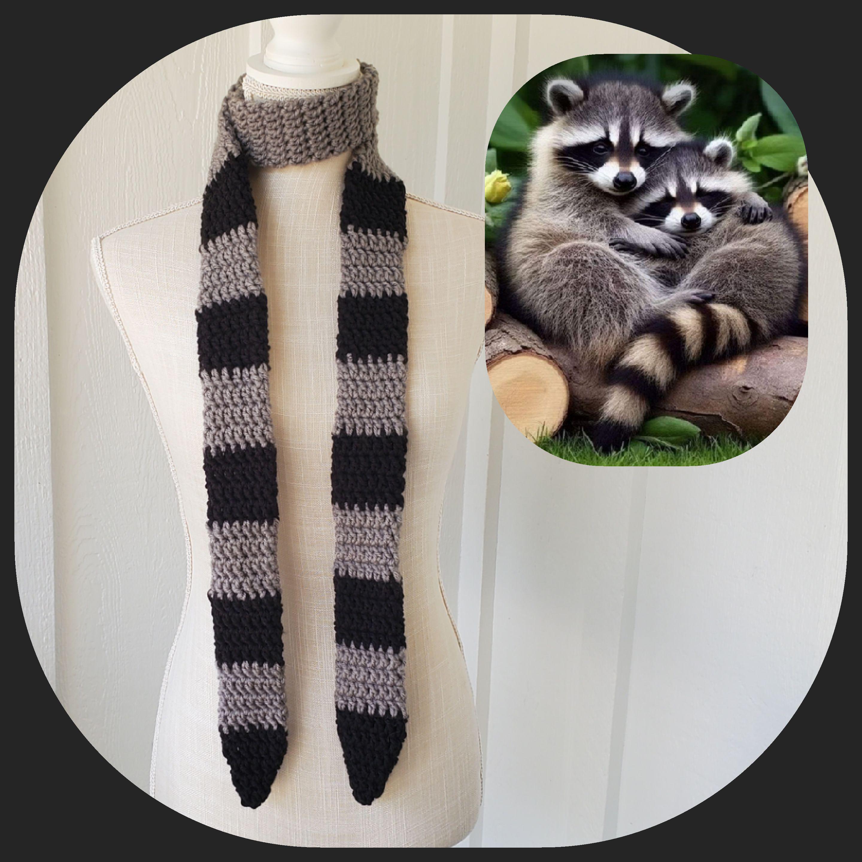 Raccoon Tail Scarf - Etsy