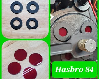 Hasbro 84 Cyclotron ring Covers Set of (4) pieces Haslab Custom 3D Printed, Lens cover(4), Ghostbuster Proton Pack- Made by Chris Bosh Props