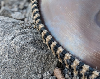 grijszwarte vlecht voor handpan