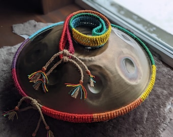 Rainbow braid for handpan