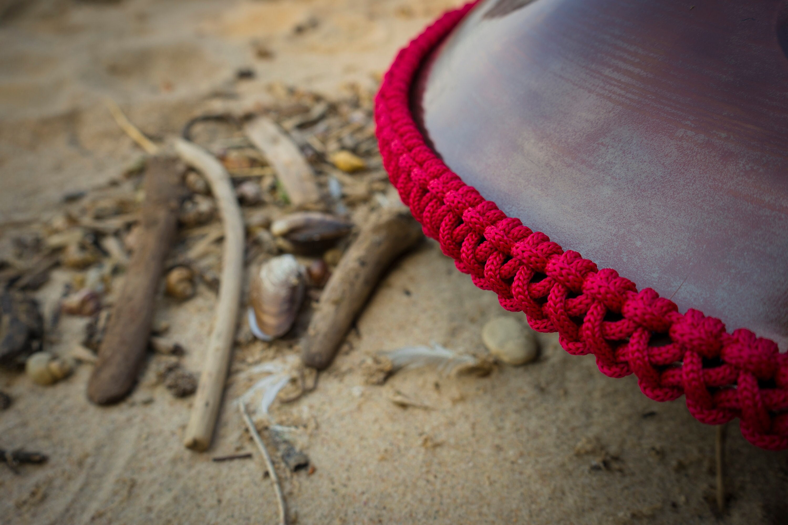 Trenza de cuerda para handpan y otros tambores de acero, tambor de lengua
