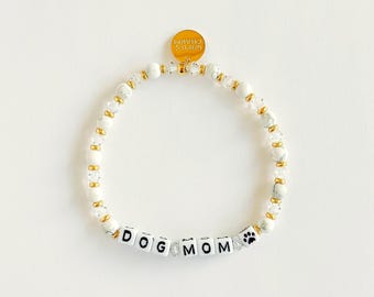 Nova Custom Word Bracelet • Personalized Dainty Name • Stacking Friendship Gift • Word, Name or Initials Letter Bead Bracelet