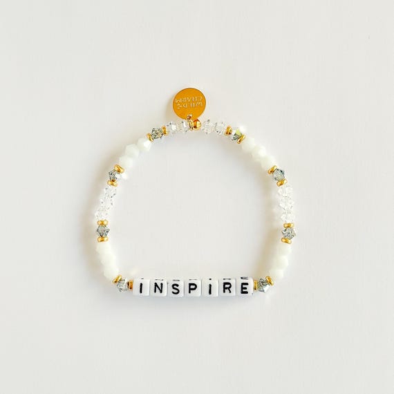 In The Clouds Custom Word Bracelet • Personalized Dainty Name • Stacking Friendship Gift • Word, Name or Initials Letter Bead Bracelet