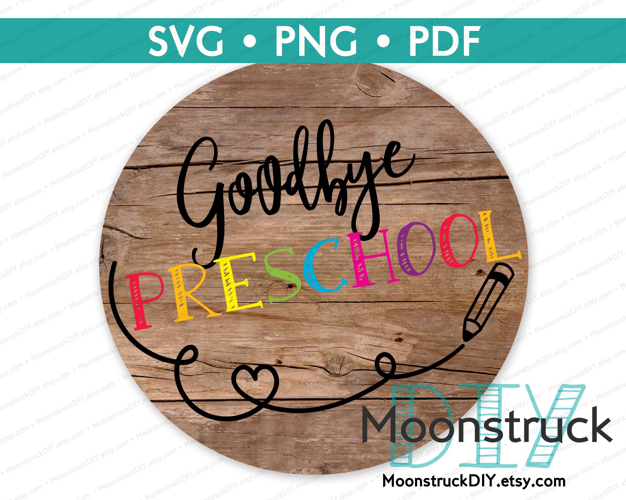 Download Goodbye Preschool Last Day of School SVG | Etsy