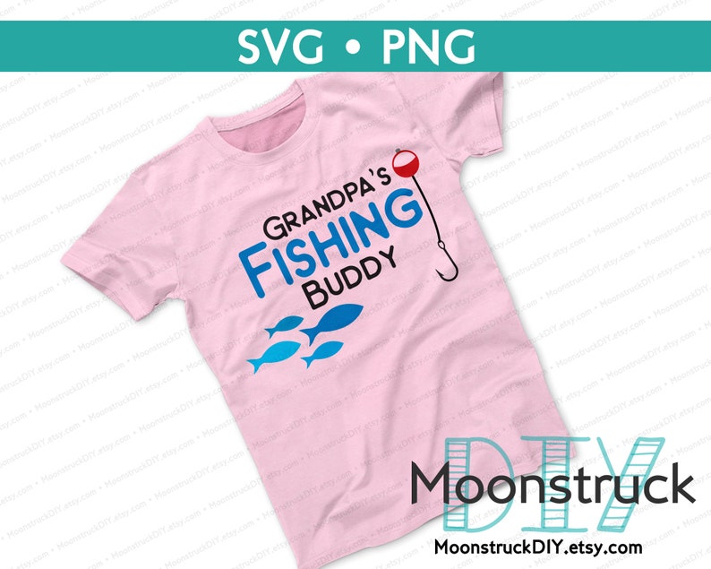 Download Grandpa's Fishing Buddy Cricut SVG | Etsy