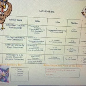 November Curriculum