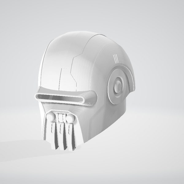 Inspired by Clone Wars Bounty Hunter Helmet 3D Print File STL