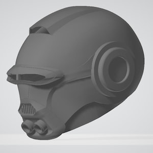 Inspired by Rebels Black Sun Bounty Hunter Helmet 3D Print File STL