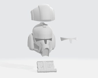Inspired by Clone Wars Pilot Helmet 3D Print File STL