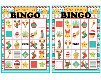 Christmas Bingo Printable Cards for Kids ~ Kid's Christmas ~ Bingo Cards ~ Classroom Activities ~ Classroom Games