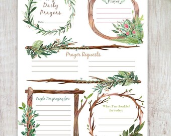 Prayer Board Daily Prayer Planner Page
