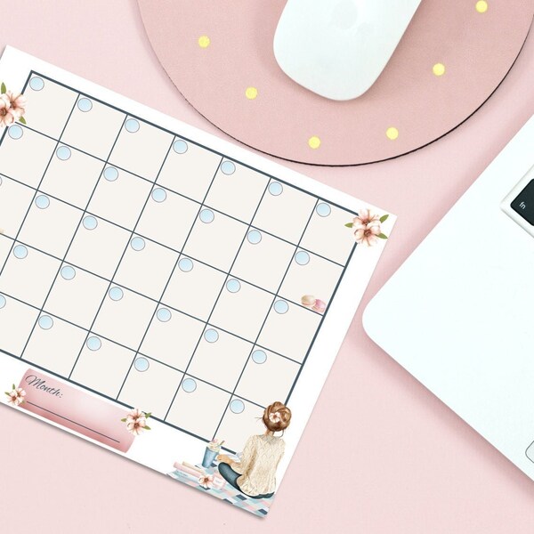 Llama Calendar, Llama Printable Calendar, Monthly Calendar, Calendar ...