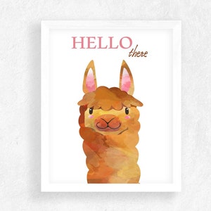 Llama Print Wall Art