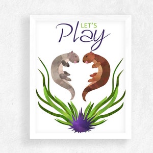 Otter Art Printable